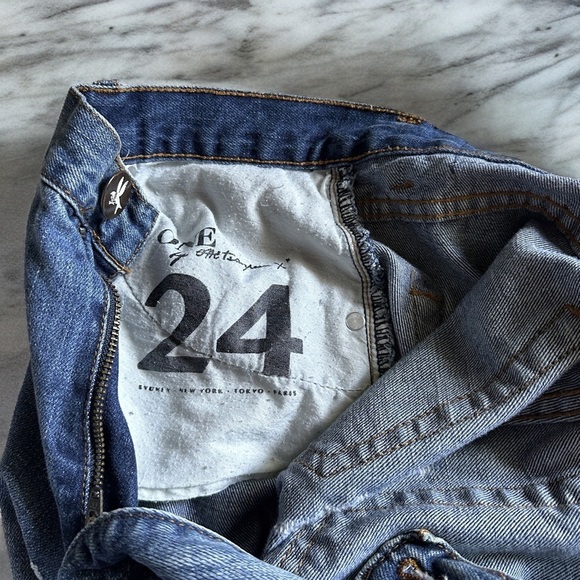 One Teaspoon KINGPINS CROPPED BOYFRIEND JEANS Size 24 - Picture 5 of 9